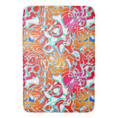 Tapis De Bain Abstrait marbré coloré (devant Vertical)