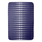 Tapis De Bain Abstrait moderne design marine lignes blanches poi (devant Vertical)