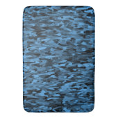 Tapis De Bain Abstrait Motif bleu noir (devant Vertical)