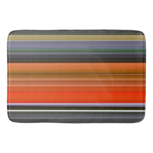 Tapis De Bain Abstrait n° 1 : orange et gris (Devant)