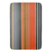 Tapis De Bain Abstrait n° 1 : orange et gris (devant Vertical)