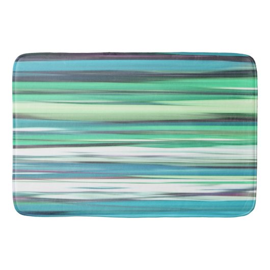 Tapis De Bain Abstrait n° 2 : bleu vert d'eau (Devant)