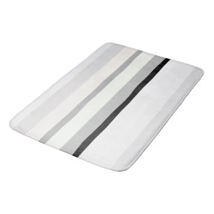 Tapis De Bain Abstrait noir, blanc et vert