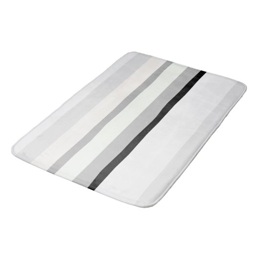 Tapis De Bain Abstrait noir, blanc et vert (Angle)