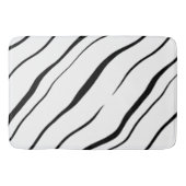 Tapis De Bain Abstrait noir et blanc (Devant)