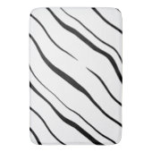 Tapis De Bain Abstrait noir et blanc (devant Vertical)