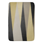 Tapis De Bain abstrait noir et or (devant Vertical)