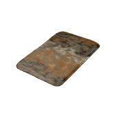 Tapis De Bain Abstrait Olive Doré (Angle)