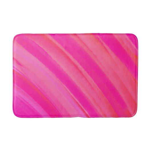Tapis De Bain Abstrait Pink Swir (Devant)