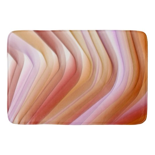 Tapis de bain Abstrait rayé coloré (Devant)