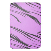 Tapis De Bain Abstrait rose et noir (devant Vertical)