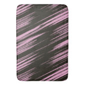 Tapis De Bain Abstrait rose et noir (devant Vertical)