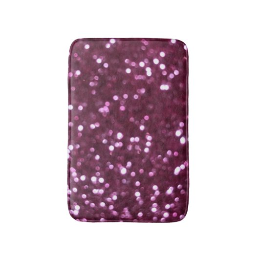 Tapis De Bain Abstrait rose, lumières déconcentrées bokeh. (Devant (Vertical))