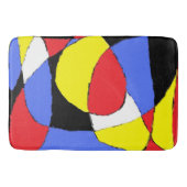 Tapis De Bain Abstrait rouge (Devant)