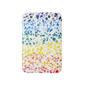Tapis De Bain Abstrait Terrazzo Mosaic coloré Rainbow Motif (Devant (Vertical))