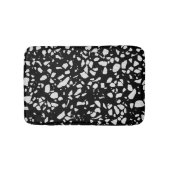 Tapis De Bain Abstrait Terrazzo Mosaic Motif noir et blanc (Devant)