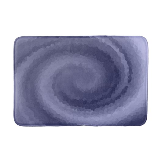 Tapis De Bain Abstrait tourbillon bleu violet marine moderne pri (Devant)