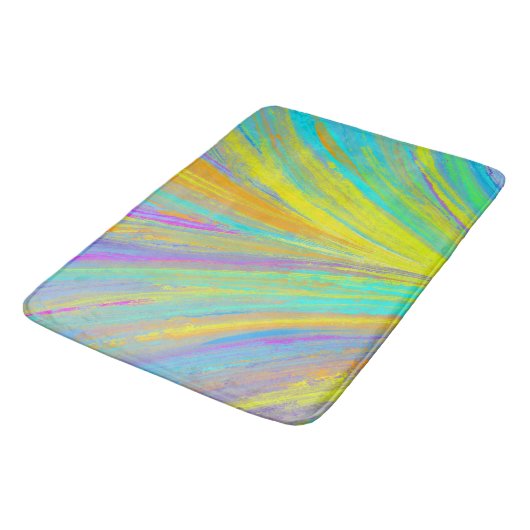 Tapis De Bain Abstrait Tropical Summer Fun (Angle)