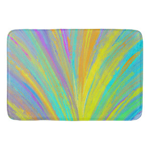 Tapis De Bain Abstrait Tropical Summer Fun