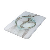 Tapis De Bain Abstrait Turquoise Brown Gold Elegance (Angle)