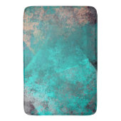 Tapis De Bain abstrait turquoise turquoise grunge arrière - plan (devant Vertical)