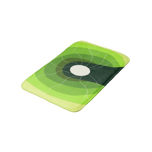 Tapis De Bain Abstrait vert (Angle)