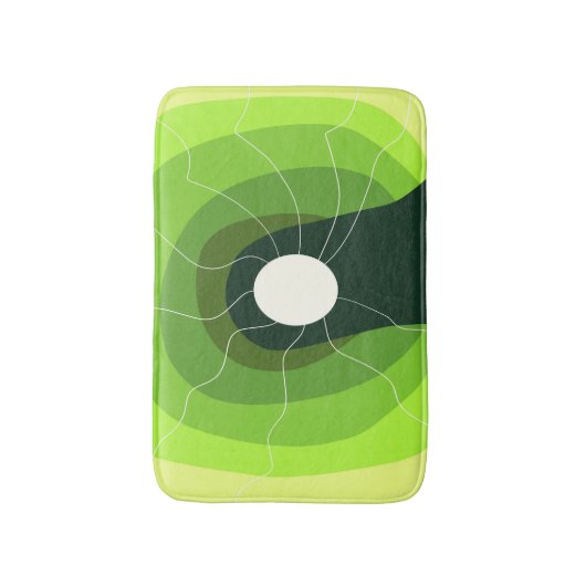 Tapis De Bain Abstrait vert (Devant (Vertical))