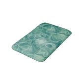 Tapis De Bain Abstrait vert turquoise (Angle)