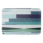 Tapis De Bain Abstrait violet, vert et turquoise (Devant)