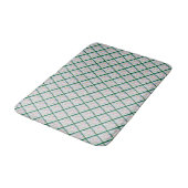 Tapis De Bain Abstrait Whimsical Green Rhombus (Angle)