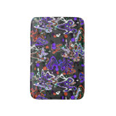 Tapis De Bain Abstraite brosse à éclat moderne style fashionab (Devant (Vertical))