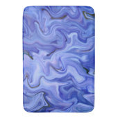 Tapis De Bain Abstraite de soie bleue (devant Vertical)