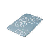 Tapis De Bain Abstraite Feuille Tropicale : Verdure transparente (Angle)