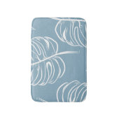 Tapis De Bain Abstraite Feuille Tropicale : Verdure transparente (Devant (Vertical))