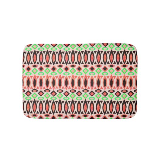Tapis De Bain Abstraite folk ethno-africaine traditionnel (Devant)