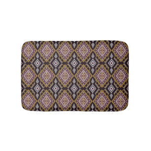 Tapis De Bain Abstraite géométrique ethnique, design de papier p