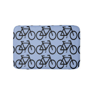 Tapis de bain abstraits de bicyclette