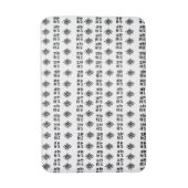 Tapis De Bain Abstraits Noirs blancs (Devant (Vertical))