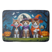 Tapis De Bain Abyssinian Chats Citrouille Halloween Funny (Devant)