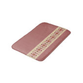 Tapis De Bain Accent Floral Rose Rose Et Dusté (Angle)