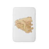 Tapis De Bain Accroche de Golden Retriever (Devant (Vertical))