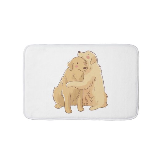 Tapis De Bain Accroche de Golden Retriever (Devant)
