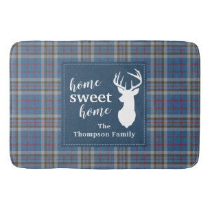 Tapis De Bain Accueil sucré personnalisé Tartan Clan Thompson Pl