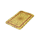 Tapis De Bain Achempong: The Gilded Zenith Opulent Swirl Crimson (Angle)