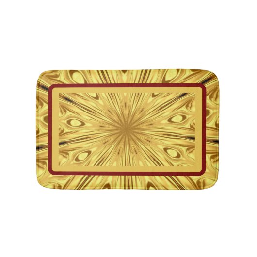 Tapis De Bain Achempong: The Gilded Zenith Opulent Swirl Crimson (Devant)