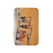 Tapis De Bain Acheter Polo Ponies dans le Wild West américain (Devant (Vertical))