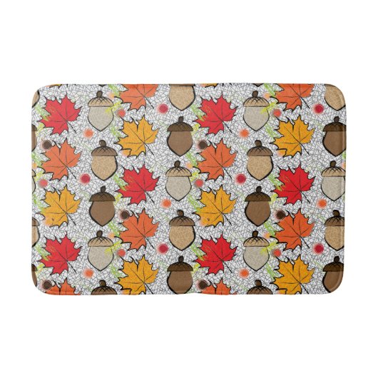 Tapis De Bain Acorns et feuilles VII (Devant)