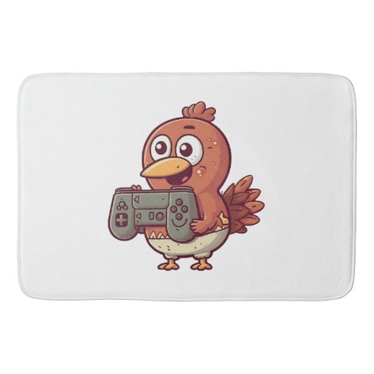 Tapis De Bain Action de grâce de jeu vidéo (Devant)