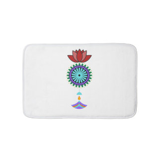 Tapis De Bain Adeptes spirituels à fleurs de lotus