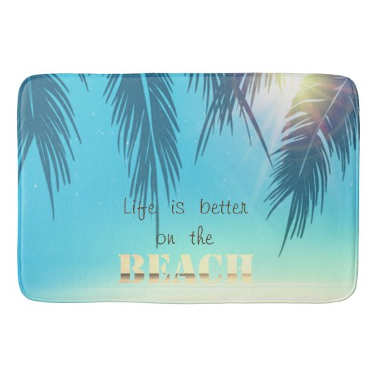 Tapis De Bain Adorable Beach Palm (Devant)